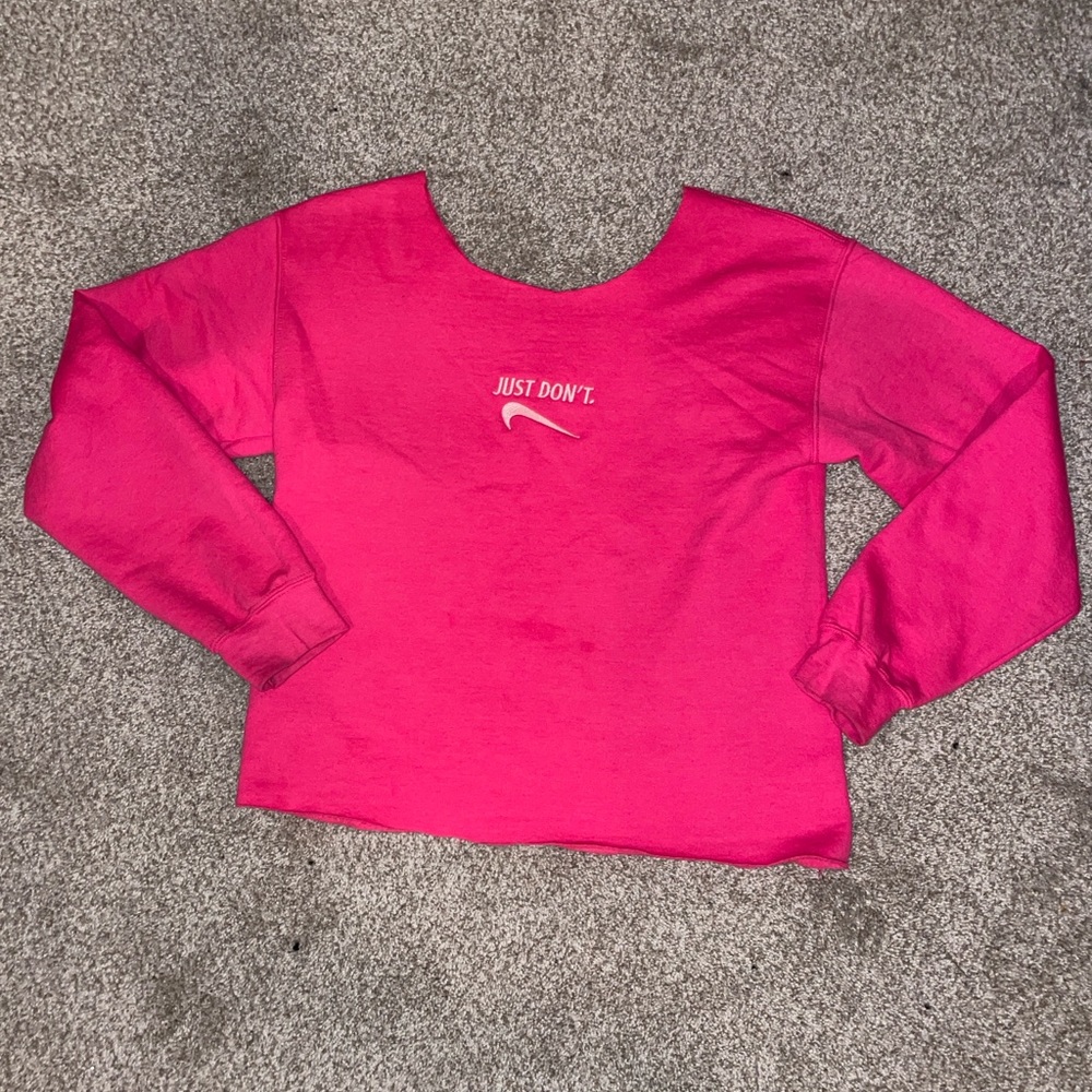Etsy “Just don’t” off the shoulder hoodie